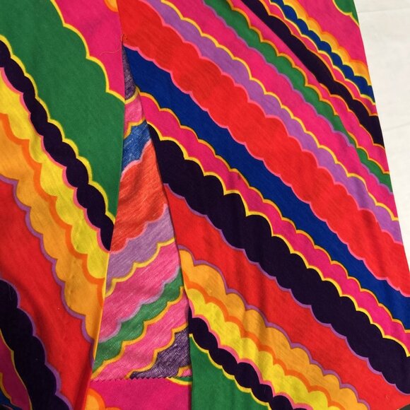 Vtg Kahala Womens Knit Dress Hawaiian Maxi Floral Psychedelic Tropical 60s-70s - Picture 7 of 10